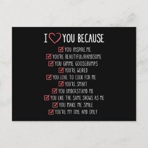 Valentindagen Kärlek Heart Par Funny Gift Idea Vykort