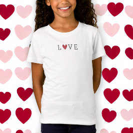 Valentindagen Kärlek Heart T Shirt