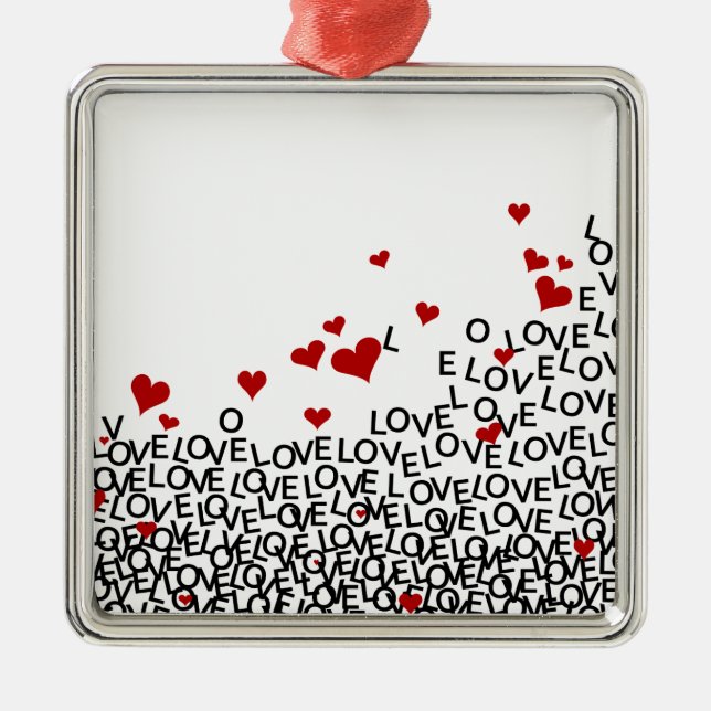 Valentindagen Kärlek Ornament (Framsidan)