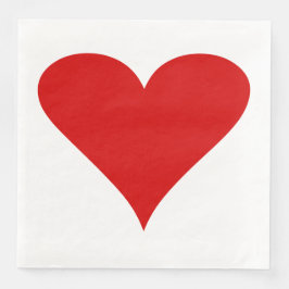 Valentindagen Kärlek Romantic Heart Shape Pappersservett