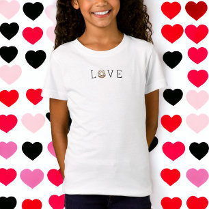 Valentindagen Kärlek White Frosted Donut Sprinkles T Shirt