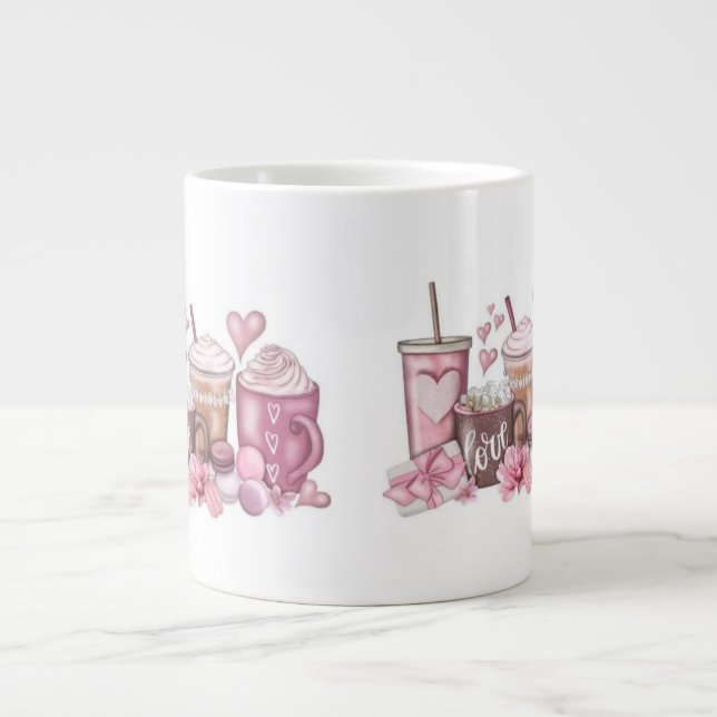 Valentindagen Mugg Jumbo Mugg (Framsidan)