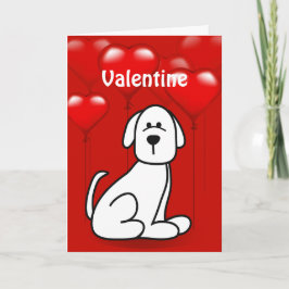 Valentindagen Puppy Hund Wuf You Greeting Card Helgkort