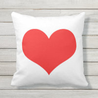 Valentindagen Red Heart Cute White Anpassningsbar