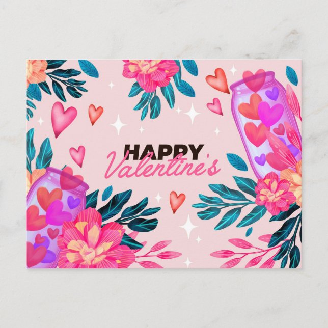 Valentindagen-vykort Vykort (Framsida)