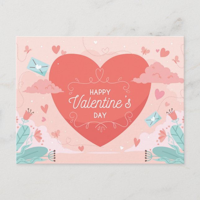 Valentindagen-vykort Vykort (Framsida)