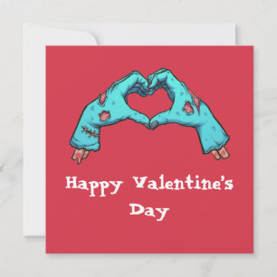 Valentindagen Zombie Kärlek Julkort