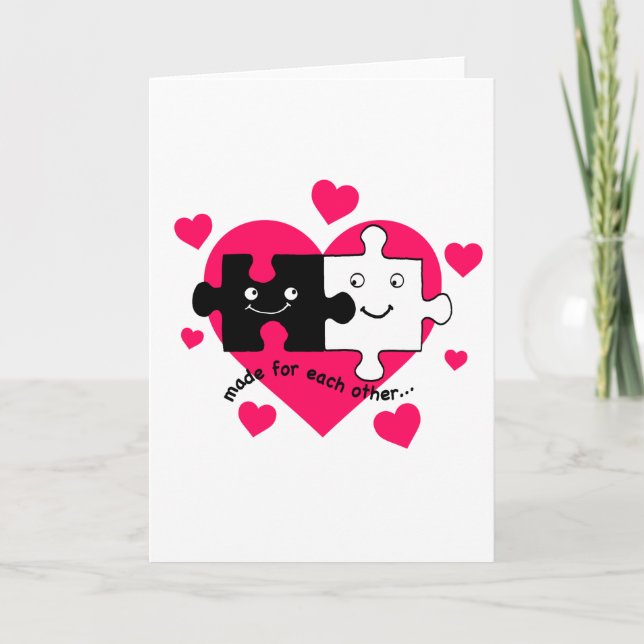 Valentindesign: Gjort för varje annat! Helgkort (Framsida)