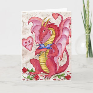 Valentindrake Helgkort