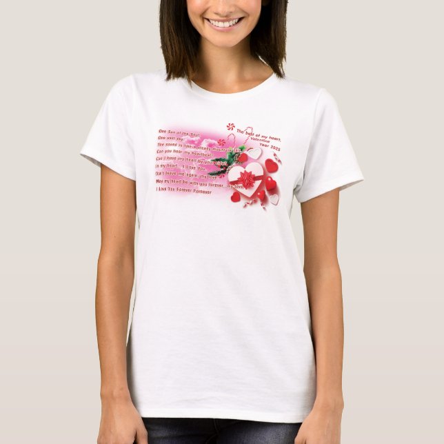 Valentine 2025-ENG Women Shirt T (Framsida)