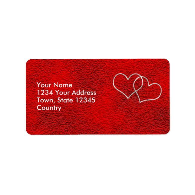 Valentine #2 adressetikett (Framsidan)