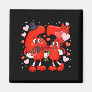 Valentine 67 Meme Rolig Six Seven Kärlek Hjärtan F Magnet