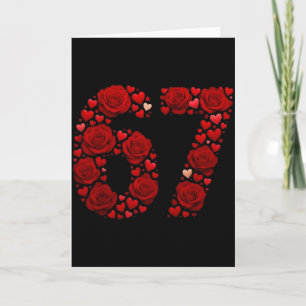 Valentine 67 Meme Ros Hjärtan Rolig Sex Sju Vale Kort
