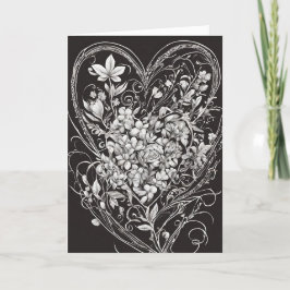 Valentine 8 hjärta, Valentine Card, AI genererad, Tack Kort