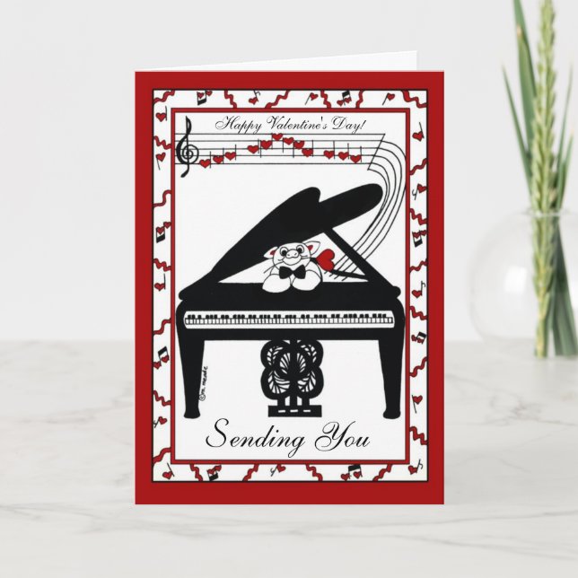 Valentine Affection on a Grand  Helgkort (Framsida)