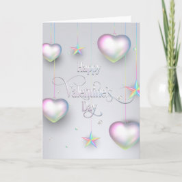 Valentine "Alla hjärtans dag" Heart Balloons Kort