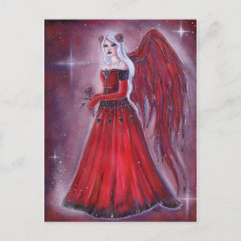 Valentine Angel art. by Renee Lavoie Helgdag Card Helg Vykort