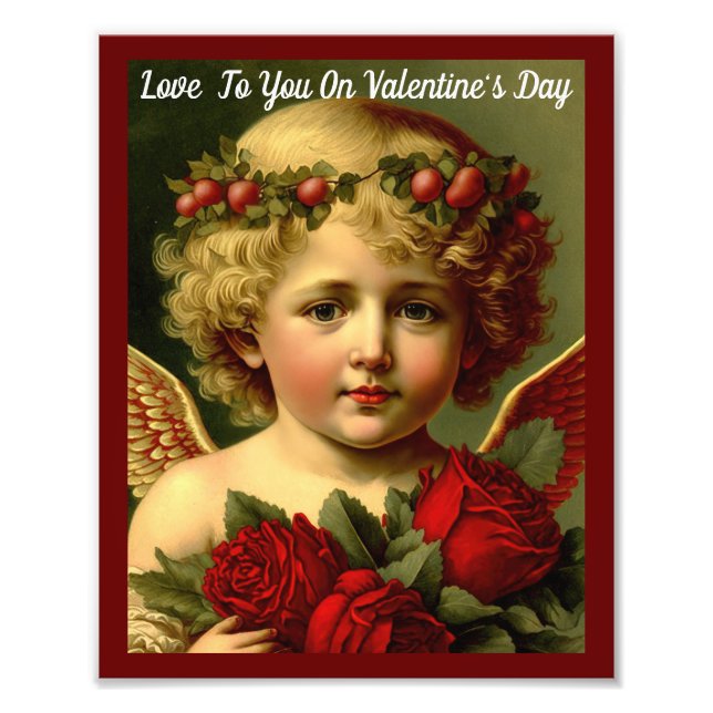Valentine Angel med Ro Poster (Framsidan)