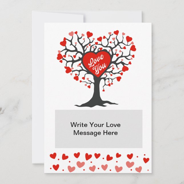 Valentine anpassad meddelande  (Framsida)