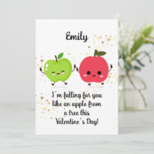 Valentine äpple kort