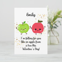 Valentine äpple kort