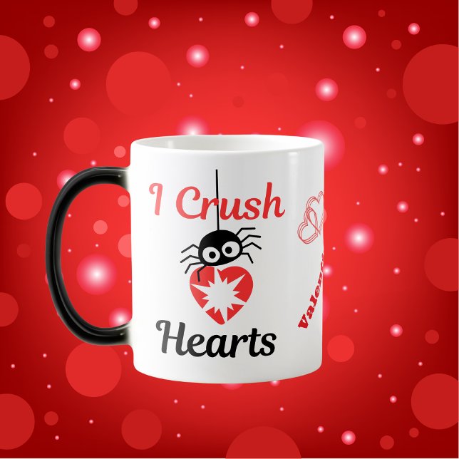 Valentine är jag Crush Hearts söta spindel | Magisk Mugg (Skapare uppladdad)