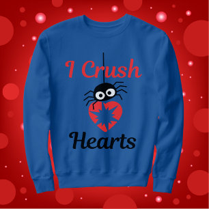 Valentine är jag Crush Hearts söta spindel T Shirt