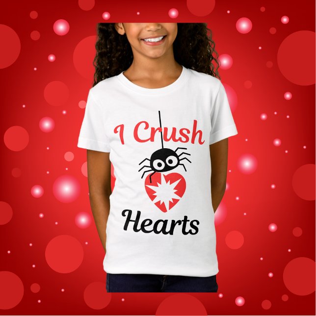 Valentine är jag Crush Hearts söta spindel | T Shirt (Skapare uppladdad)