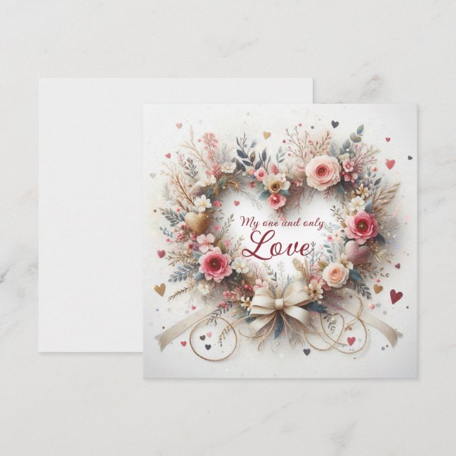 Valentine är min och bara min kort (Fram/baksida)