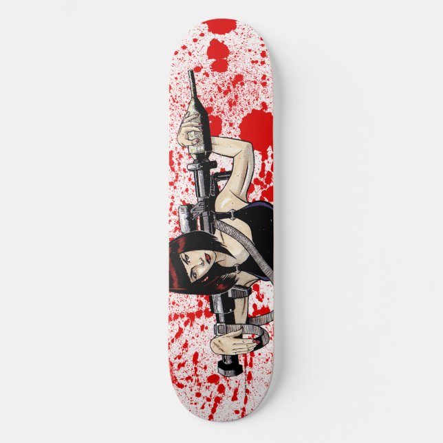 Valentine Assassin Old School Skateboard Bräda 18 Cm (Framsida)