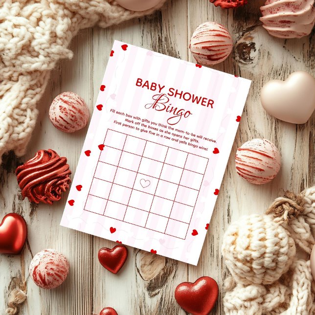 Valentine Baby Baby shower bingo baby shower game  (Skapare uppladdad)