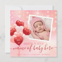 Valentine Baby Hearts Bubons från februari Nyheter Meddelande