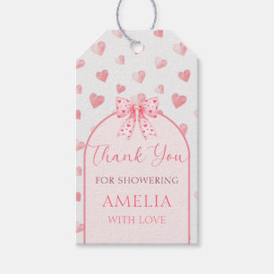Valentine Baby Shower Gift Märkre Presentetikett
