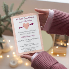 Valentine Baby Shower-inbjudan Inbjudningar