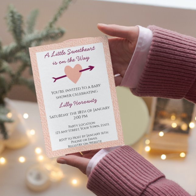 Valentine Baby Shower-inbjudan Inbjudningar (Skapare uppladdad)