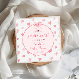 Valentine Baby Shower Pappersservett