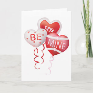 Valentine Balloons Helgkort