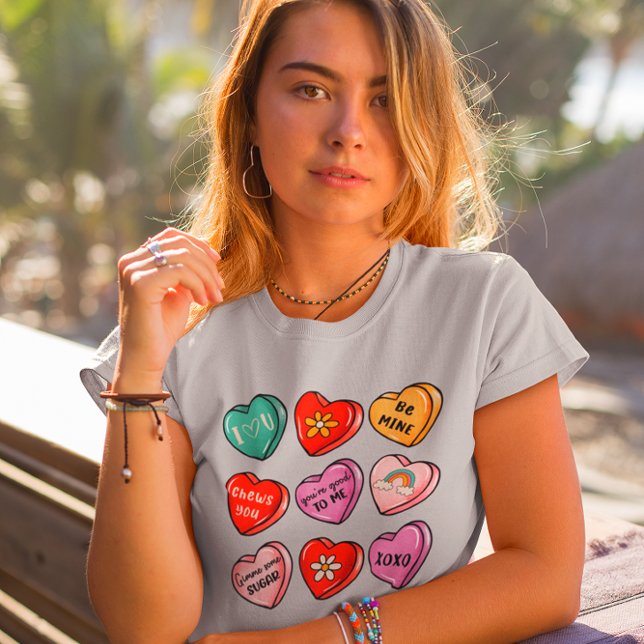 Valentine be Mine Gimme lite socker Kärlek T Shirt (Skapare uppladdad)