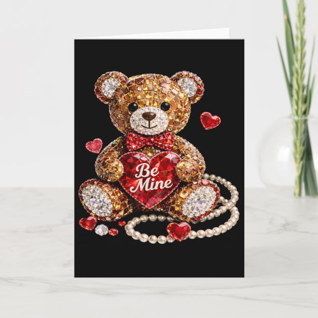 Valentine Be Mine Vintage Coquette  Kort (Framsida)