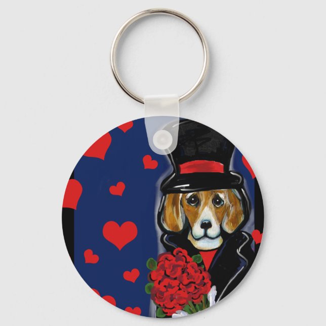 VALENTINE BEAGLE NYCKELRING (Framsida)