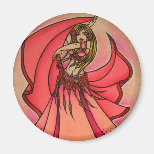 Valentine Belly Dancer Magnet (Framsidan)
