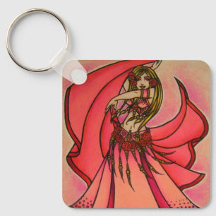 Valentine Belly Dancer Nyckelring