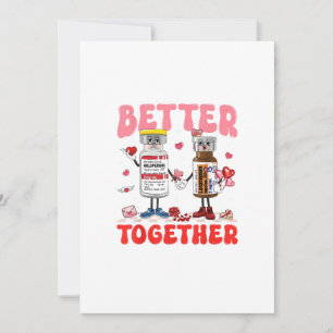 Valentine Better Together Sjuksköterska Rosa Båge Julkort