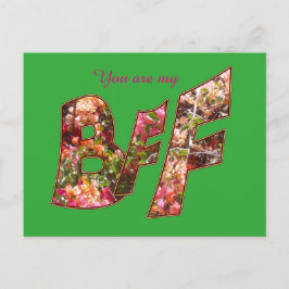 Valentine BFF-vykort för Vänskap Helg Vykort