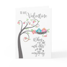 Valentine Bird Nest när vi har varandra