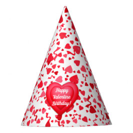 Valentine Birthday Red Confetti Hearts