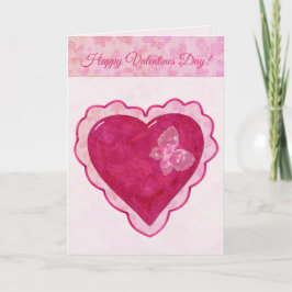 Valentine Blommars Adsible ANPASSNINGSBAR HÄLSNING Helgkort