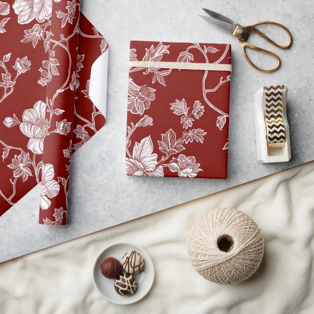 Valentine Blommig  Presentpapper (Hantverk)