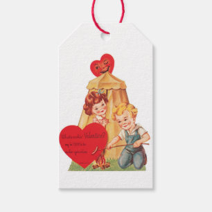 Valentine Boy Heart Presentetikett