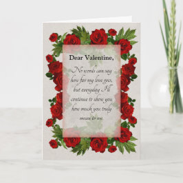 Valentine Bröllop-årsjubileet Ro Romantik-kort Kort